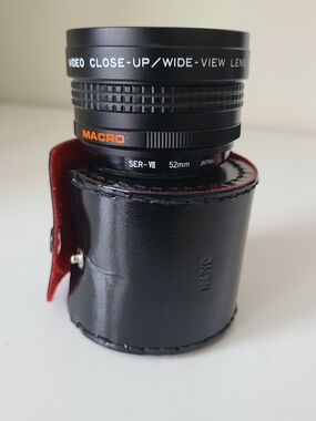 52mm Wide Angle Macro Converter Lens Tested Close Up Wide View Japan w/ Case